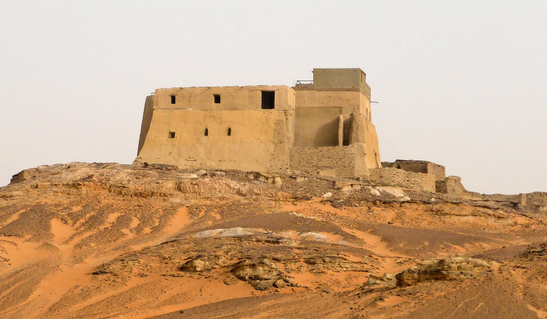 The Throne Hall or Mosque Building at Old Dongola, photographed on 18 March 2017